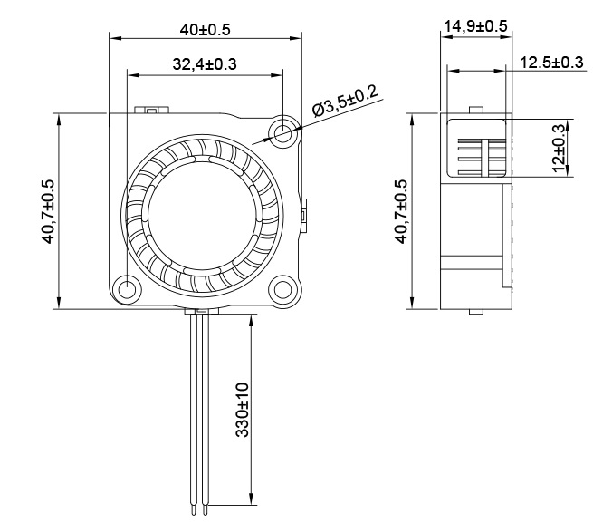MFB4015 Dimensions